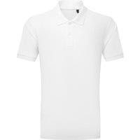 Asquith & Fox Men's Glacier Tech Polo Shirt in White | Size: XL