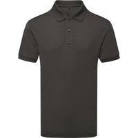Asquith & Fox Men's Glacier Tech Polo Shirt in Charcoal | Size: Small