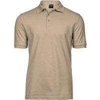 TEE JAYS Men's Luxury Stretch Pique Polo Shirt in Cream | Size: Small