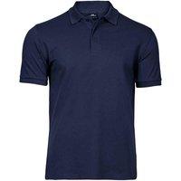 TEE JAYS Men's Luxury Stretch Pique Polo Shirt in Navy | Size: Small