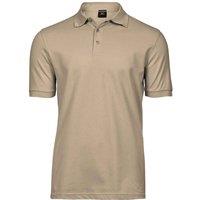 TEE JAYS Men's Luxury Stretch Pique Polo Shirt in Cream | Size: Medium