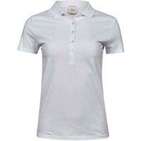 TEE JAYS Women's Luxury Stretch Polo Shirt in White | Size: XL