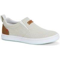 XTRATUF Women's Sharkbyte Canvas Deck Shoe in Cream | Size: 3.5