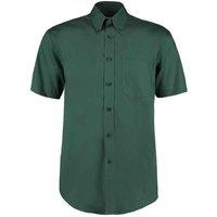 Kustom Kit Men's Oxford Short-Sleeved Formal Shirt in Bottle Green | Size: 23 inches