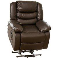Artemis Home Brooklyn Electric Riser Recliner with Massage & Heat in Brown