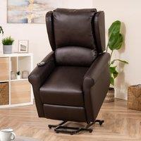 Artemis Home Corcoran Electric Riser Recliner with Massage & Heat in Brown