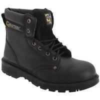 Grafters Men's Apprentice 6 Eye Safety Toe Cap Boots in Black | Size: 13