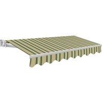 Primrose Awnings Patio Awning Retractable Sun Shade Manual No Torsion Bar 2.5m x 1.5m