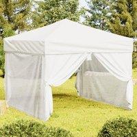 Berkfield Home Folding Party Tent with Sidewalls White 3x3 m