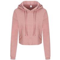 AWDis Women's Girlie Cropped Hoodie in Dusty Pink | Size: 14