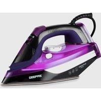 Geepas 3000W Steam Iron Dry/Steam Non Stick Ceramic Soleplate Adjustable Temp in Purple
