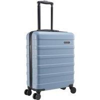 Cabin Max Anode 40L Cabin Suitcase 55x40x20 Built in Combination Lock, Lightweight, Hard Shell, 4 Wheels in Pale Blue
