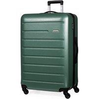 Pierre Cardin Voyager Hard Shell Lightweight Luggage 4 Wheel Durable Travel Suitcase in Green | Size: Small