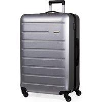 Pierre Cardin Voyager Hard Shell Lightweight Luggage 4 Wheel Durable Travel Suitcase in Charcoal | Size: Small
