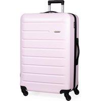 Pierre Cardin Voyager Hard Shell Lightweight Luggage 4 Wheel Durable Travel Suitcase in Dusty Pink | Size: Large