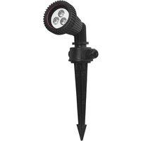 Netlighting Tidian 1 Light Outdoor Spotlight Black IP65