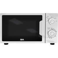 SIA 20L White Microwave, Freestanding, 700W - FAM21WH