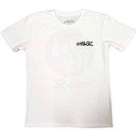 Gorillaz Song Machine Brush Logo T-Shirt in White | Size: XL