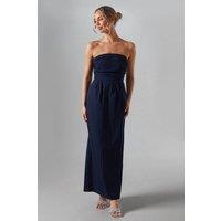 Bandeau Taffetta Bridesmaid Maxi Dress