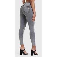 Freddy Women's N.O.W Denim High Waisted 7/8 Length Jeans in Grey | Size: Small