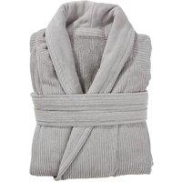 CHRISTY Women's Luxury 100% Egyptian Cotton Soft Bath Robe in Grey | Size: Large/XL