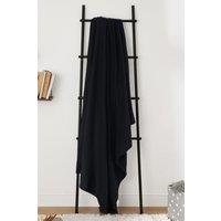 OHS Wholesale 10 Pack Plain Fleece Blanket Sofa Throw Joblot in Black | Size: 200 cm x 240 cm