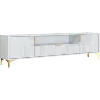 Mex Furniture LTD TV Unit 200cm Lux High Gloss in White