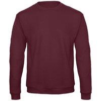 B&C Men's ID.202 50 50 Sweatshirt in Burgundy | Size: Large