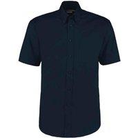 Kustom Kit Men's Oxford Classic Short-Sleeved Shirt in Dark Navy | Size: 19.5 in