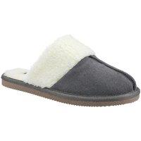 Hush Puppies Women's 'Arianna' Suede Mule Slippers in Grey | Size: 3