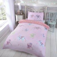 Rapport Home Ellie Polycotton Duvet Cover Set With Pillowcase in Pink | Size: Double