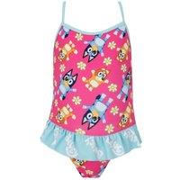 Bluey Girl's Swimming Costume in Pink | Size: 4-5 Years