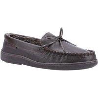 Hush Puppies Men's 'Ace' Leather Slippers in Brown | Size: 6