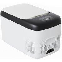 23L Car Fridge 45W Car Mini Fridge Car Refrigerator Portable Camping Fridge Freezer with Display Screen Black