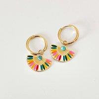Luxe Tones Women's Solara Luxe 18k Gold Plated Earrings