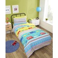 Rapport Home Transport Polycotton Duvet Cover Set With Pillowcase | Size: Single