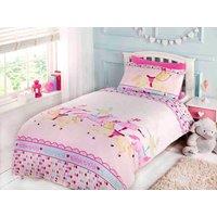 Rapport Home Show Time Duvet Cover Set with Pillowcase in Light Pink | Size: Double