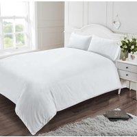 Rapport Home 400 Thread Count Fitted Sheet in White | Size: Double