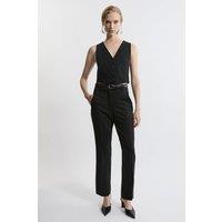 Tailored Flare Slim Leg Trousers