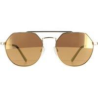 Serengeti Aviator Shiny Light Gold Saturn Drivers Gold Polarized Shelby