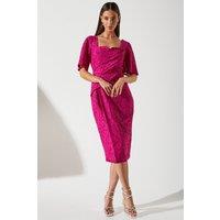 Lace Wrap Wedding Guest Dress