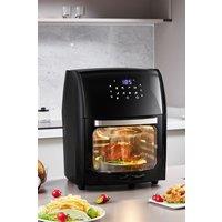 Large Capacity 12L Air Fryer Oven 2-Tier Roaster with Rotating Rotisserie Basket
