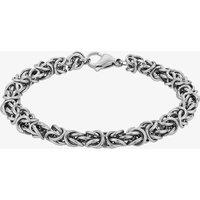 Bourne and Wilde Men's Oxidised Multi Ring Bracelet OSB-1772S in Silver | Size: 21 cm