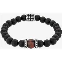 Bourne and Wilde Men's Tigers Eye Bead Bracelet UR06-03 in Brown | Size: 21 cm