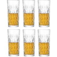 simpa Old Fashioned Highball Glasses - 370ml - Set of 6 in Clear