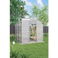 6x6 ft Aluminium Garden Greenhouse with Window