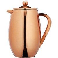 KitchenCraft Stainless Steel Double Walled Insulated 1 Litre Cafetire in Copper