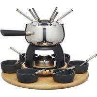 Artesa Six Person Party Fondue Set in Silver
