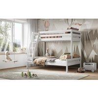 Noomi Nora Solid Wood Triple Bunk Bed in White | Size: EU Single