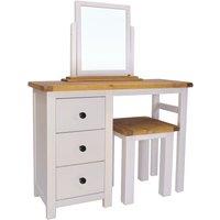 Cabinet Bits Argenta 3 Drawer Dressing Table Set Brass Knob in Light Grey